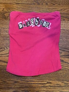 Vintage Y2K Billabong Pink Tube Top Small